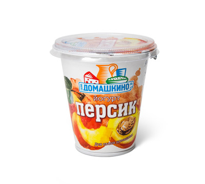 Йогурт Село Домашкино фруктовый персик 2.5%, 290г