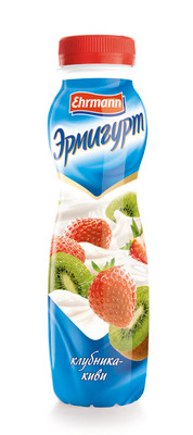 Напиток йогуртный Эрмигурт клубника-киви 1.2%, 290мл
