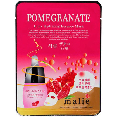 Маска для лица Malie Pomegranate Ultra Hydrating Essence Mask увлажняющая с гранатом, 20мл