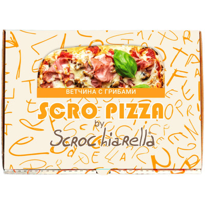 Пицца Scro Pizza Римская Ветчина с Грибами замороженная, 440г