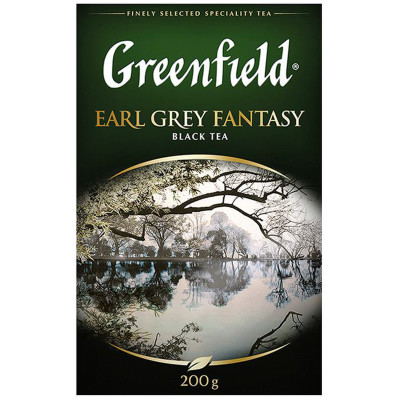 Чай Greenfield Фэнтази чёрный Earl Grey листовой, 200г