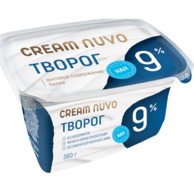 Творог Cream Nuvo Professional 9%, 380г