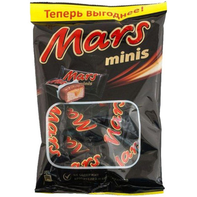Батончик шоколадный Mars Минис, 180г