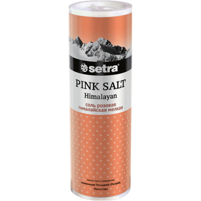 Соль Setra розовая гималайская мелкая, 250г