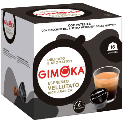 Кофе в капсулах Gimoka Vellutato Espresso Vellutato, 16х112г
