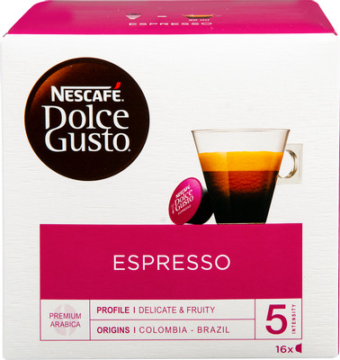 Кофе в капсулах Nescafé Dolce Gusto эспрессо, 16x6г