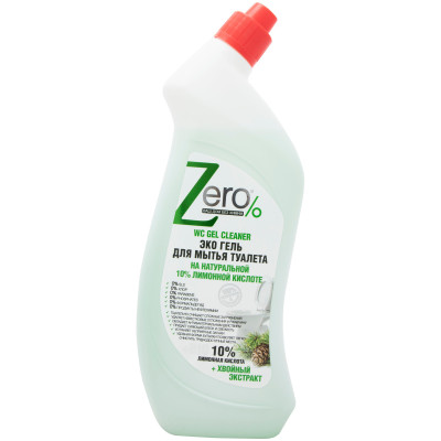 Эко-гель Zero для туалета лимон, 750мл