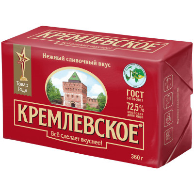 Спред Кремлевское растительно-жировой 72.5%, 360г