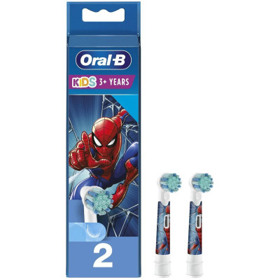 Насадки сменные Oral-B Kids Человек-Паук для детских электрических зубных щёток, 2шт