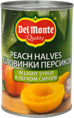 Персики Del Monte половинки в сиропе, 420г