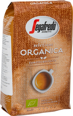 Кофе Segafredo Selezione Organica натуральный жареный в зёрнах, 500г