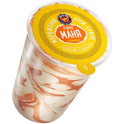 Мороженое Сампо Кума-Маня Крем-брюле с варёной сгущёнкой, 80г
