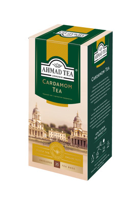 Чай Ahmad чёрный байховый листовой с ароматом кардамона в пакетиках, 25х2г