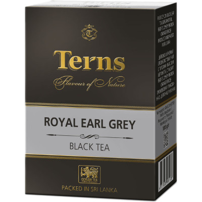 Чай Тerns Ройал Эрл Грей с ароматом бергамота чёрный, 100г