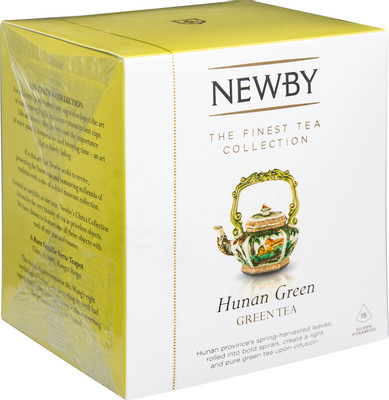 Чай Newby Хунан Грин зелёный байховый в пирамидках, 15х2.5г