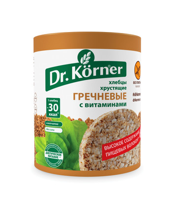 Хлебцы Dr.Korner гречневые с витаминами, 100г