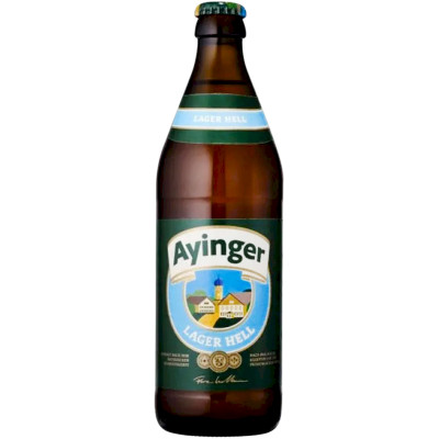 Пиво Ayinger Lager Hell светлое фильтрованное, 500мл