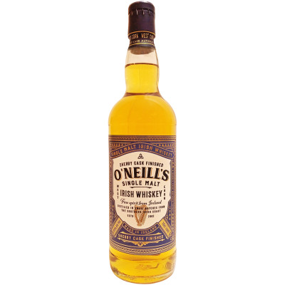 Виски ирландский односолодовый 40% O'Neills Sherry Cask Finished, 700мл