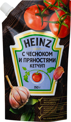 Кетчуп Heinz С чесноком и пряностями, 350г