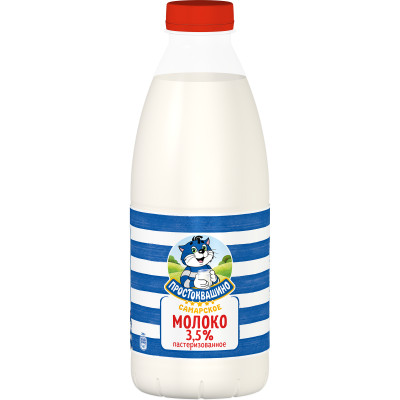 Молоко Простоквашино пастеризованное 3.5%, 930мл