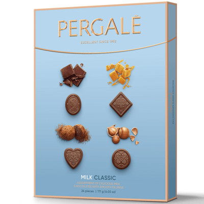 Набор конфет Pergale молочный шоколад, 171г