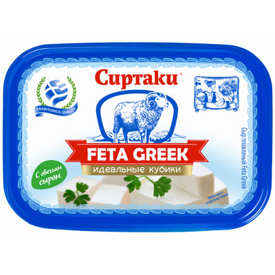 Сыр Сиртаки Feta Greek плавленый 45%, 200г