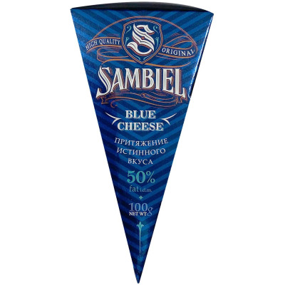 Сыр Sambiel с голубой плесенью 50%, 100г