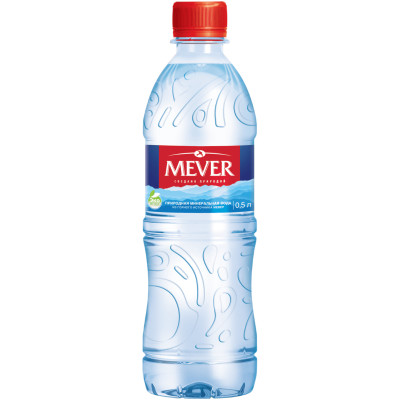 Вода Mever природная минеральная негазированная, 500мл