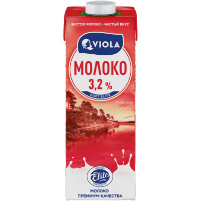 Молоко Viola питьевое ультрапастеризованное 3.2%, 1л