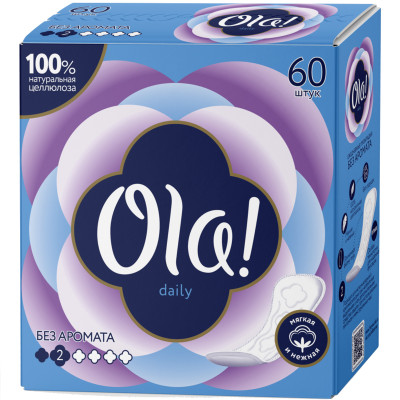 Прокладки ежедневные Ola! Daily, 60шт