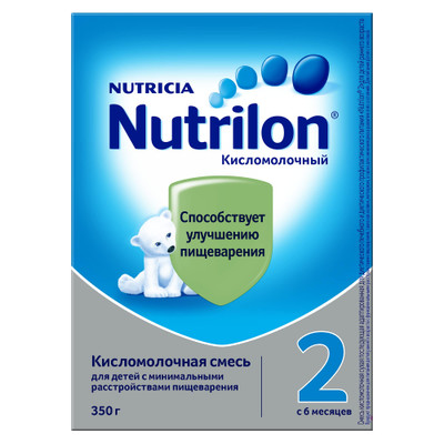 Смесь Nutrilon 2 кисломолочная сухая с 6 месяцев, 350г
