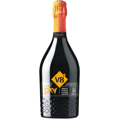 Вино игристое V8+ Просекко Экстра Драй 2021 белое сухое 11%, 750мл