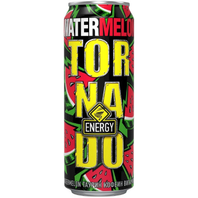 Напиток энергетический Tornado energy watermelon, 450мл