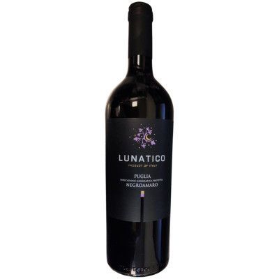 Вино Lunatico Negroamaro красное полусухое 14%, 750мл