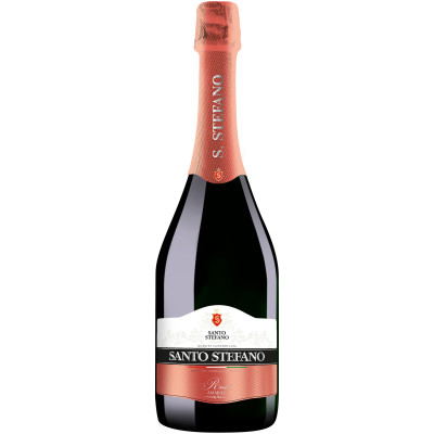 Напиток Santo Stefano винный особый фруктовый розовый полусладкий 8%, 0.75л
