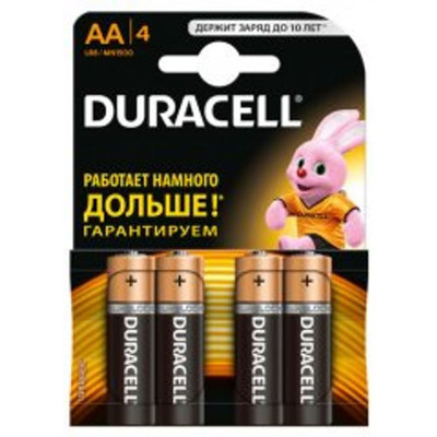 Батарейки Duracell АА MN1500 К4, 4шт