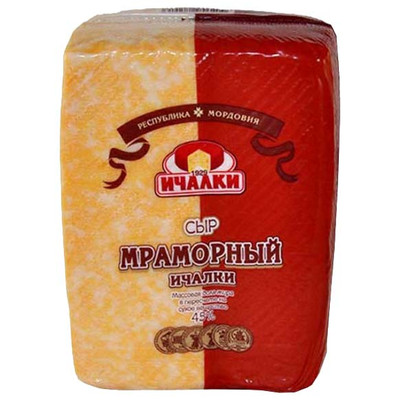 Сыр Ичалки Мраморный ичалковский 45%
