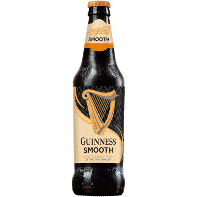 Напиток пивной Guinness Смус тёмный пастеризованный 4.5%, 450мл