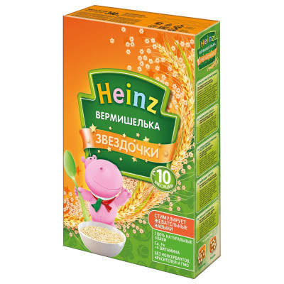 Вермишелька Heinz звёздочки с 10 месяцев, 340г