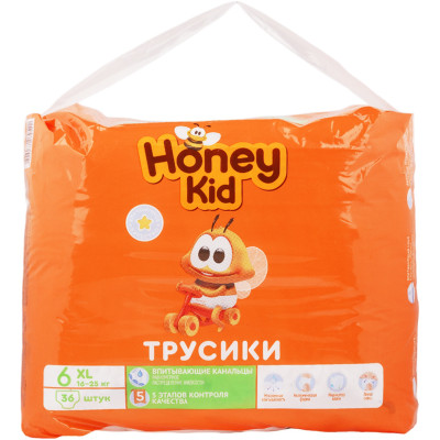 Подгузники-трусики Honey Kid XL 16-25кг, 36шт