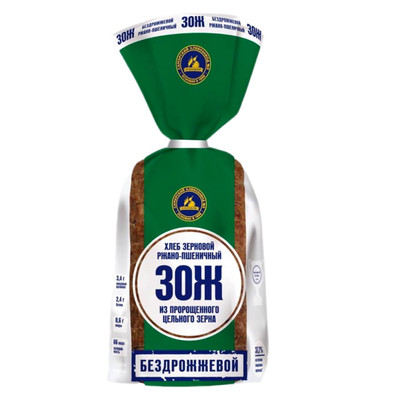 Хлеб Самарский ХЗ №5 бездрожжевой ржано-пшеничный, 300г