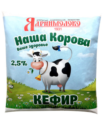 Кефир Наша Корова 2.5%, 900мл