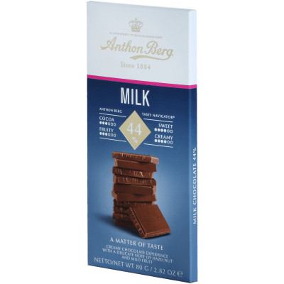 Шоколад молочный Anthon Berg Milk, 80г
