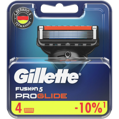 Кассеты для бритья Gillette Fusion Proglide, 4шт