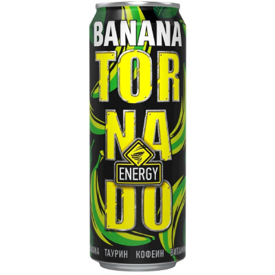 Напиток энергетический Tornado Energy Banana, 450мл