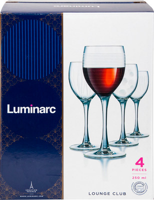 Набор бокалов Luminarc Lounge Club для вина, 4х250мл