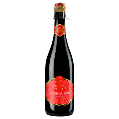 Вино игристое Abbazia Fiorino d'Oro Lambrusco Rosato розовое полусладкое 8%, 750мл