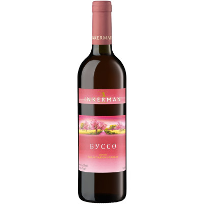 Вино Inkerman Буссо розовое полусладкое 11.5-13.5%, 700мл