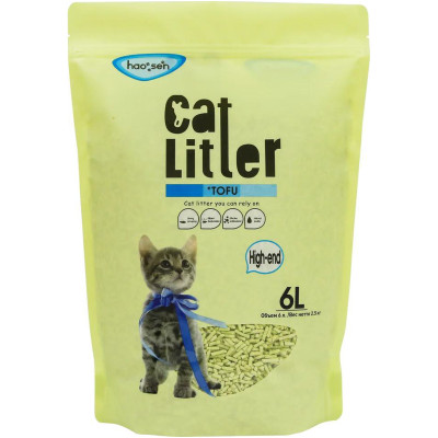 Наполнитель Cat Litter для кошачьего туалета Tofu High-end, 2.5кг