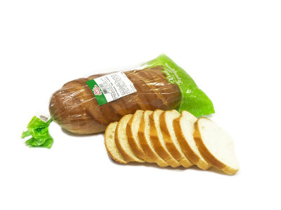 Батон Хлеб Продукт Нарезной новый пшеничный в нарезке, 400г